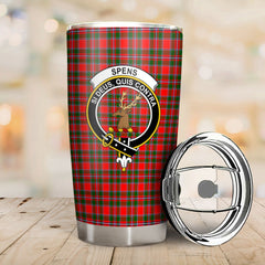 Spens (or Spence) Tartan Crest Tumbler