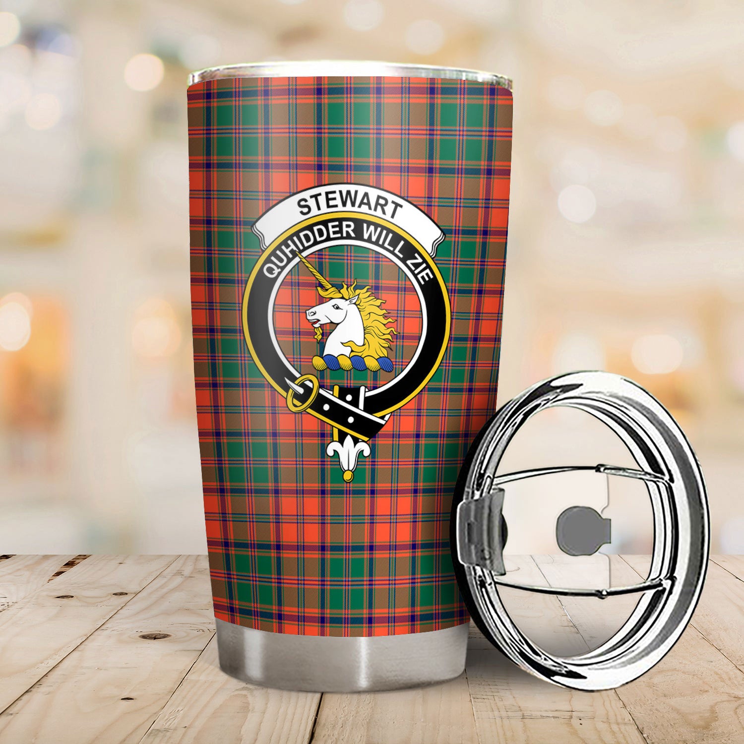 Stewart of Appin Ancient Tartan Crest Tumbler