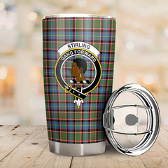 Stirling (of Keir) Tartan Crest Tumbler