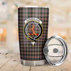 Sutherland Weathered Tartan Crest Tumbler