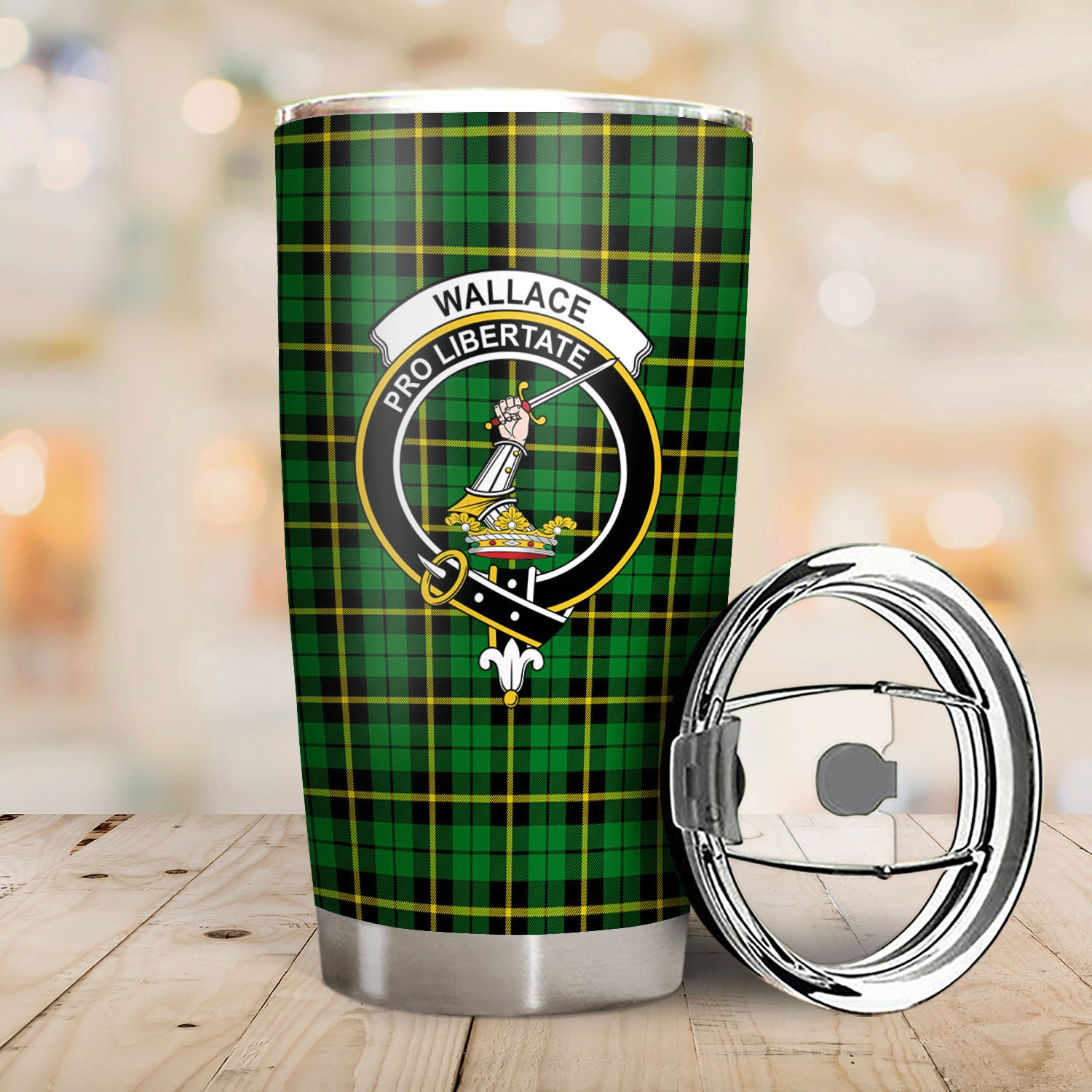 Wallace Hunting Modern Tartan Crest Tumbler