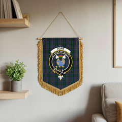 Hope Tartan Crest Wall Hanging Banner - Wood Pole