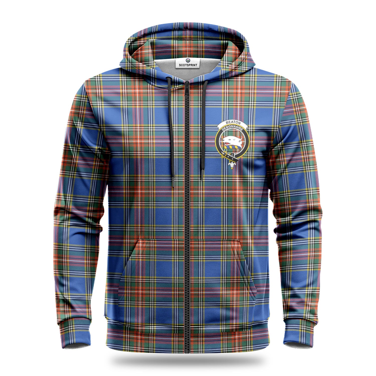 Beaton Ancient Tartan Crest Hoodie