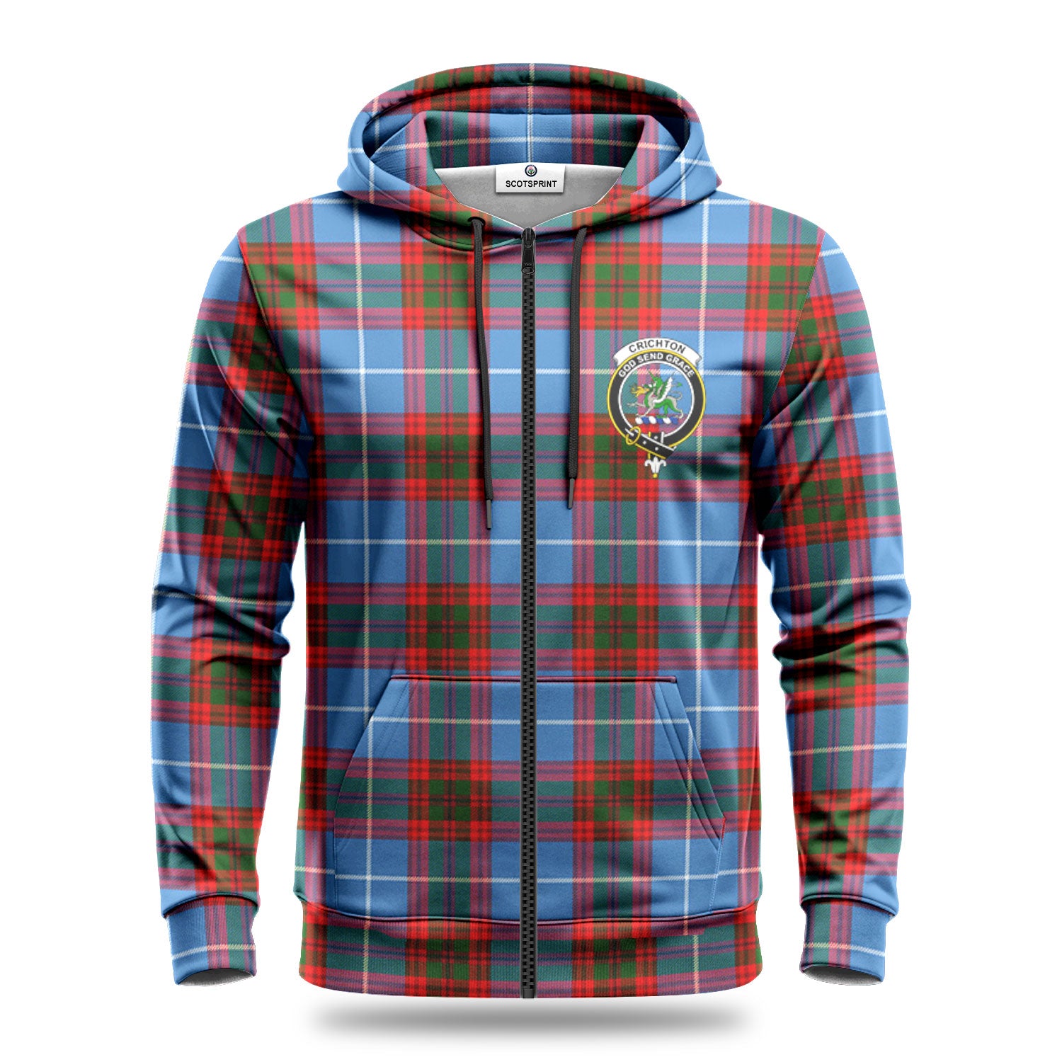 Crichton Tartan Crest Hoodie