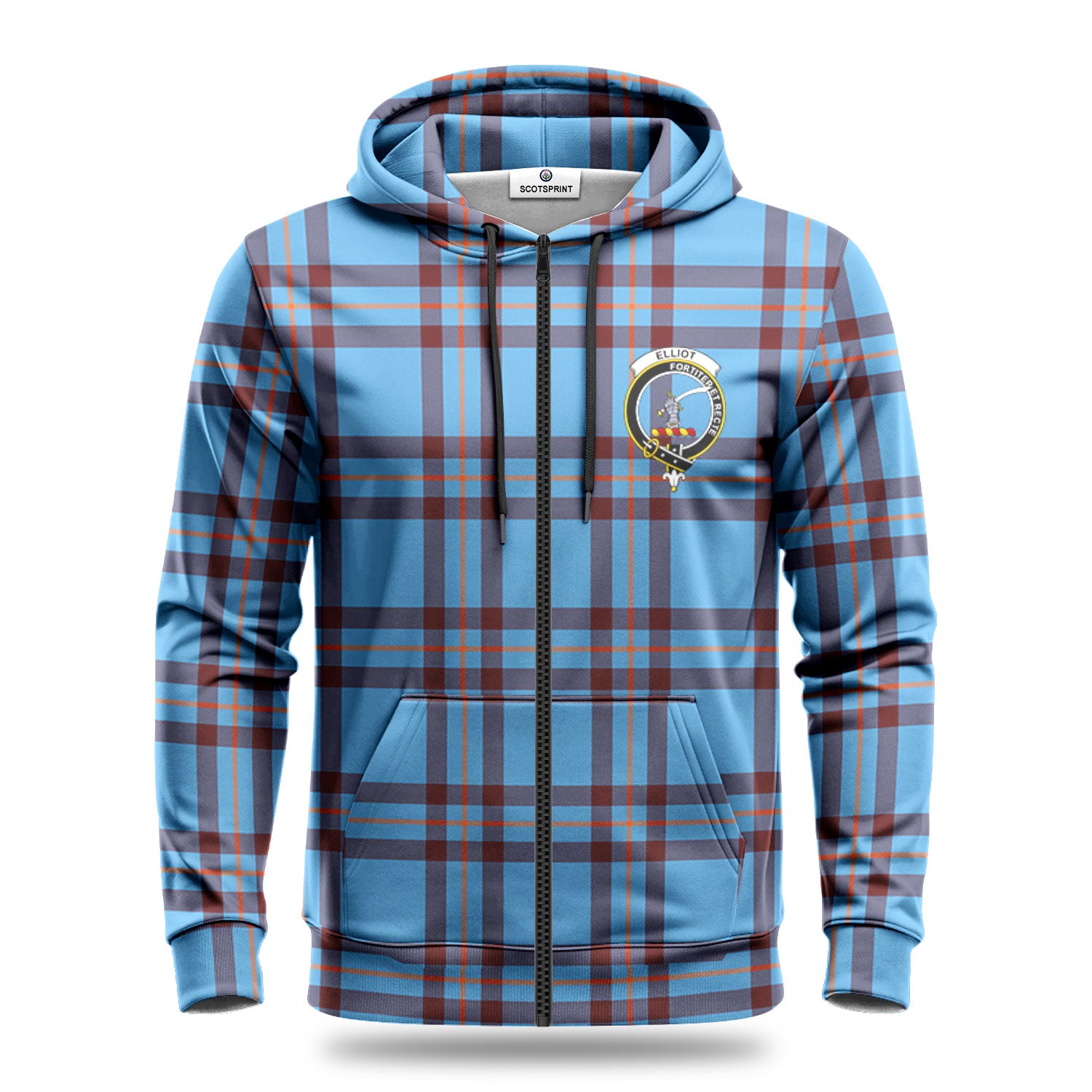 Elliot Ancient Tartan Crest Hoodie