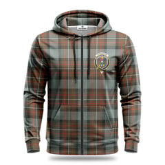 Fergusson Weathered Tartan Crest Hoodie