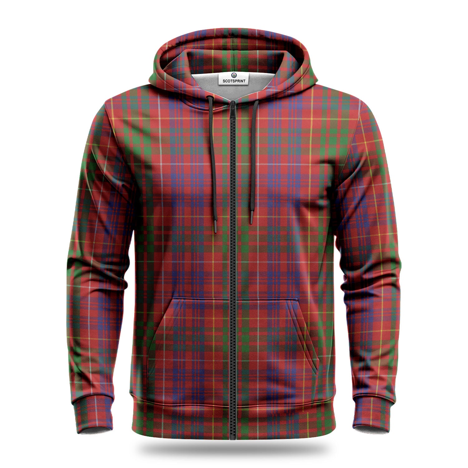 Fox Red Tartan Hoodie