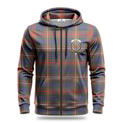 Fraser (of Lovat) Hunting Modern Tartan Crest Hoodie