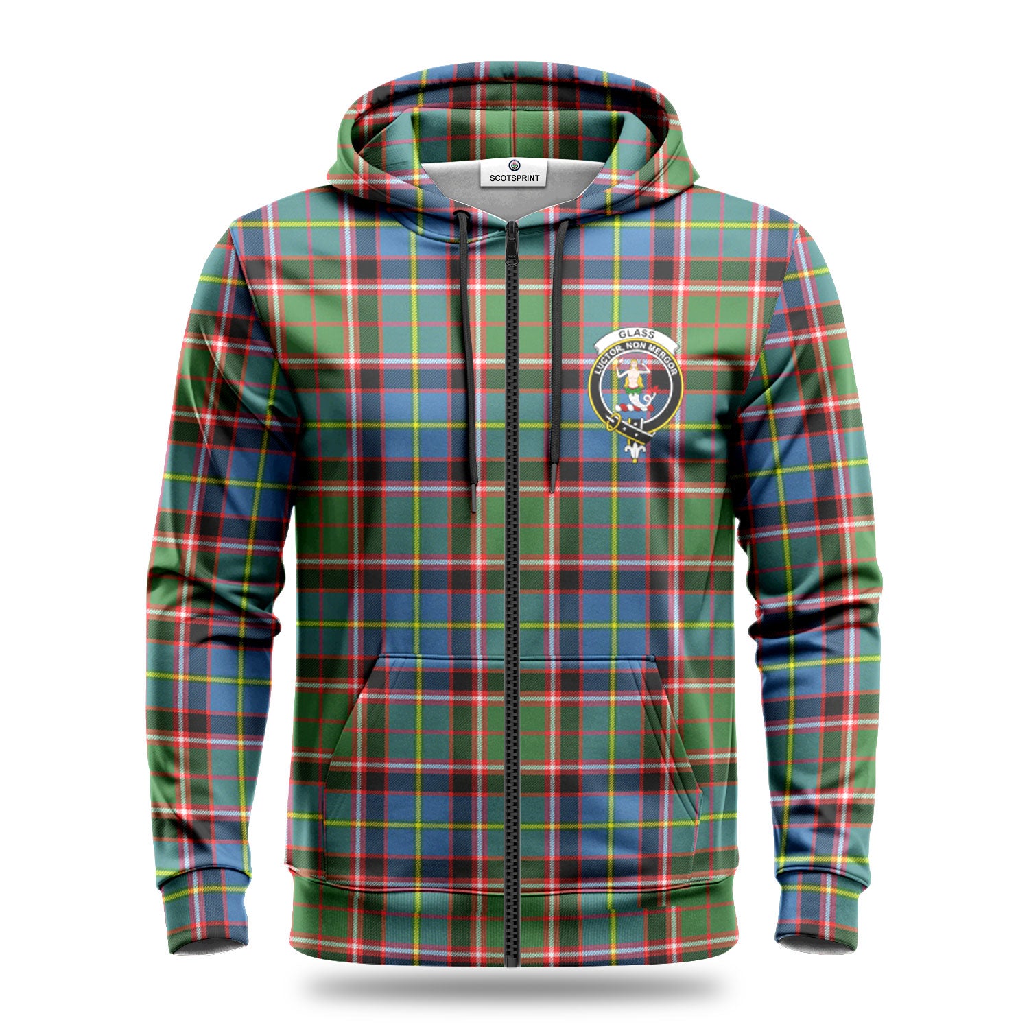 Glass Tartan Crest Hoodie