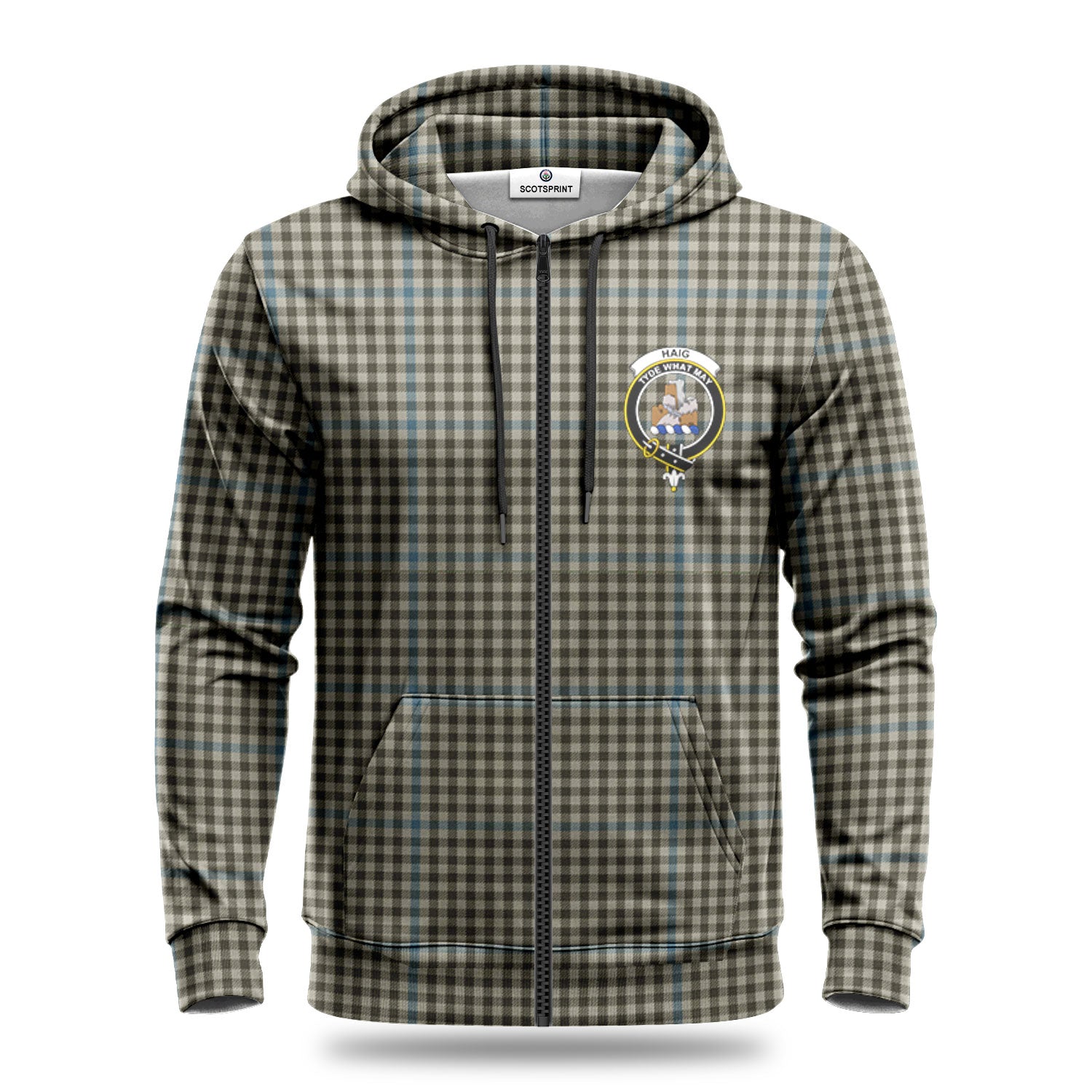 Haig Check Tartan Crest Hoodie