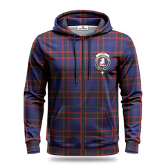 Home Modern Tartan Crest Hoodie