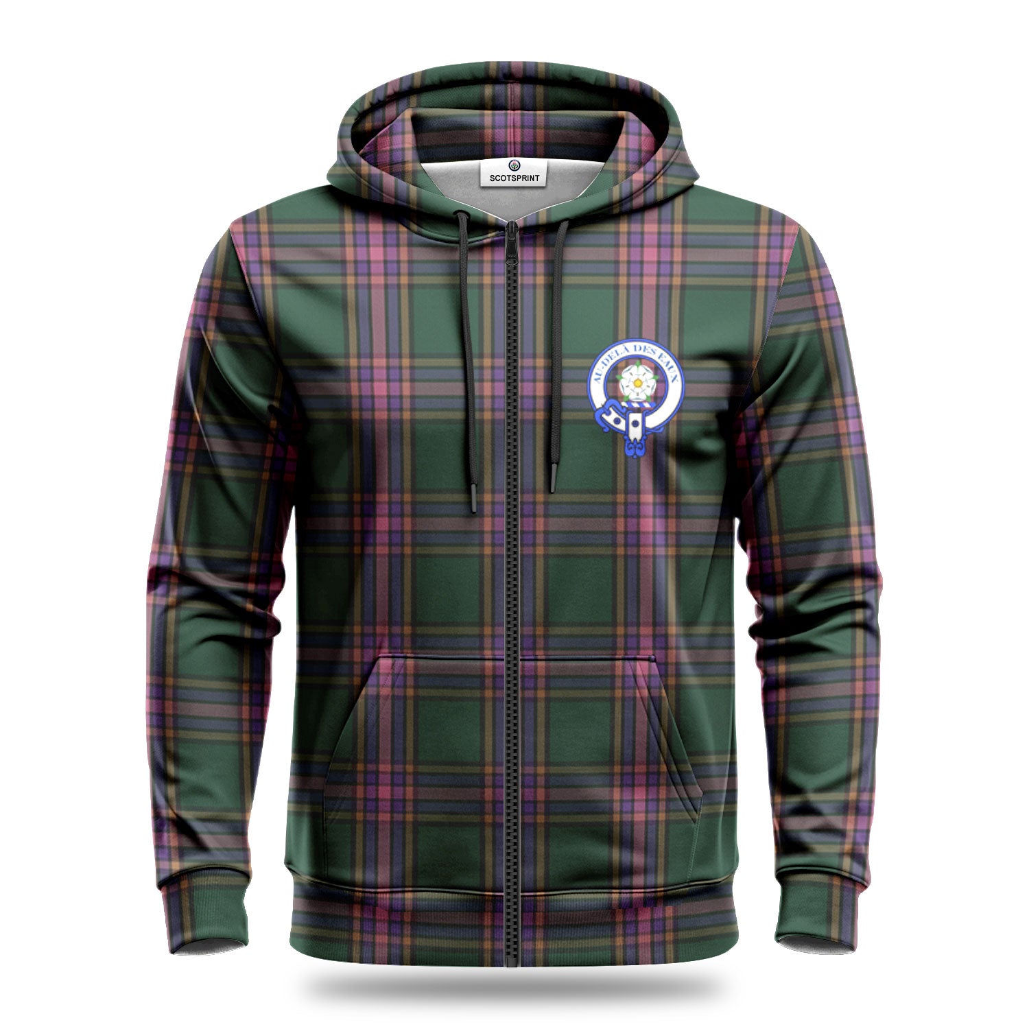 Jacobites and Friends Tartan Crest Hoodie