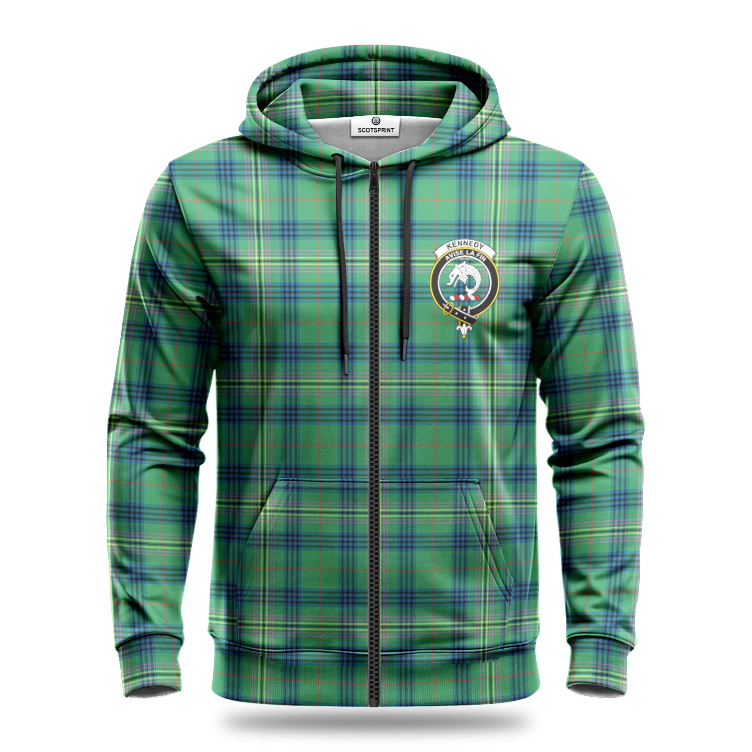 Kennedy Ancient Tartan Crest Hoodie