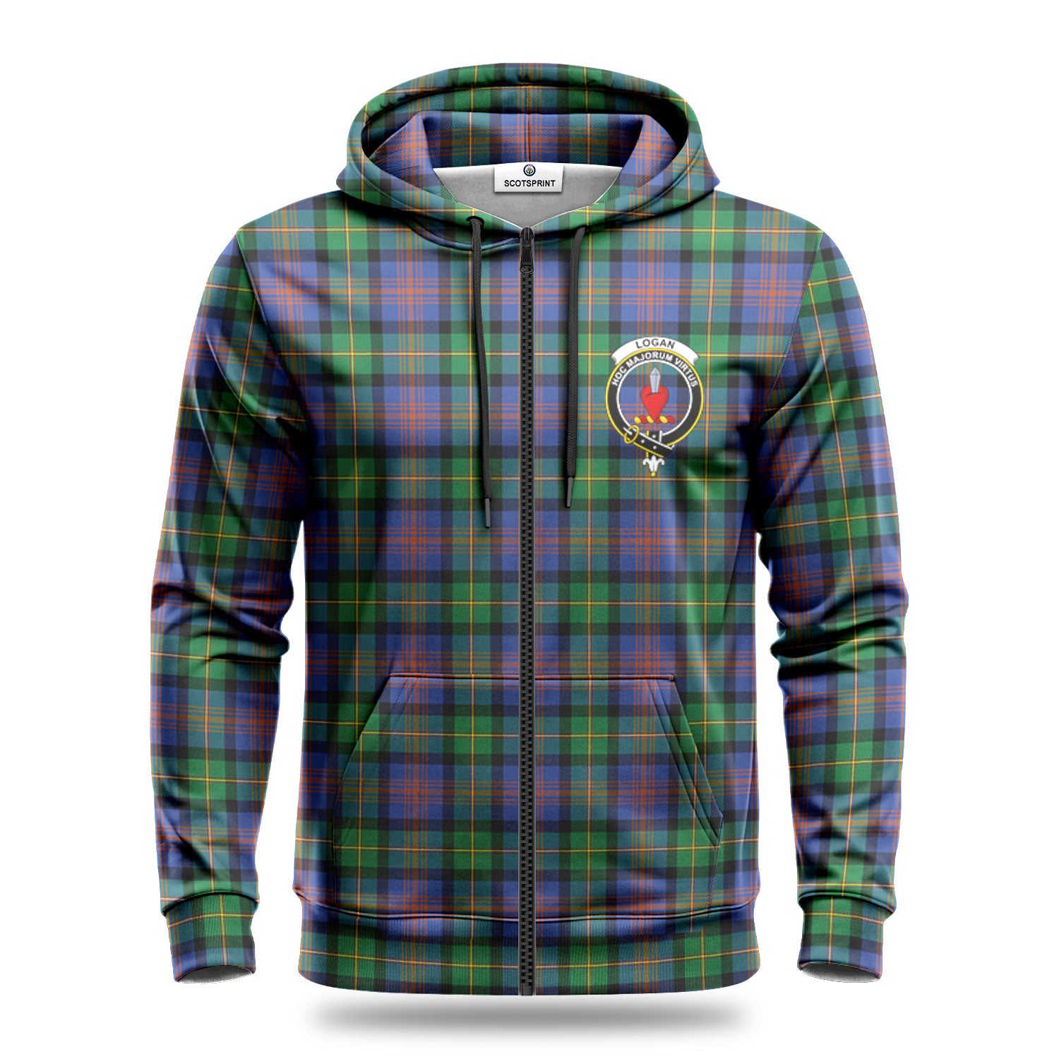 Logan Ancient Tartan Crest Hoodie