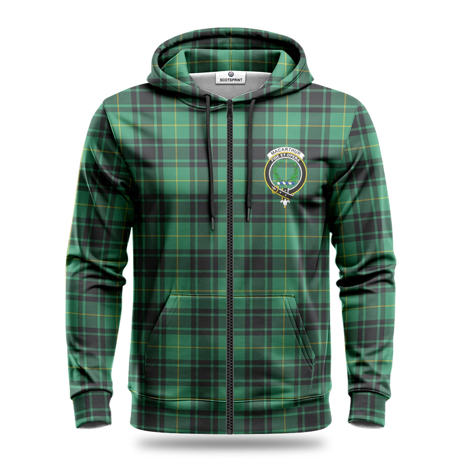 MacArthur Ancient Tartan Crest Hoodie