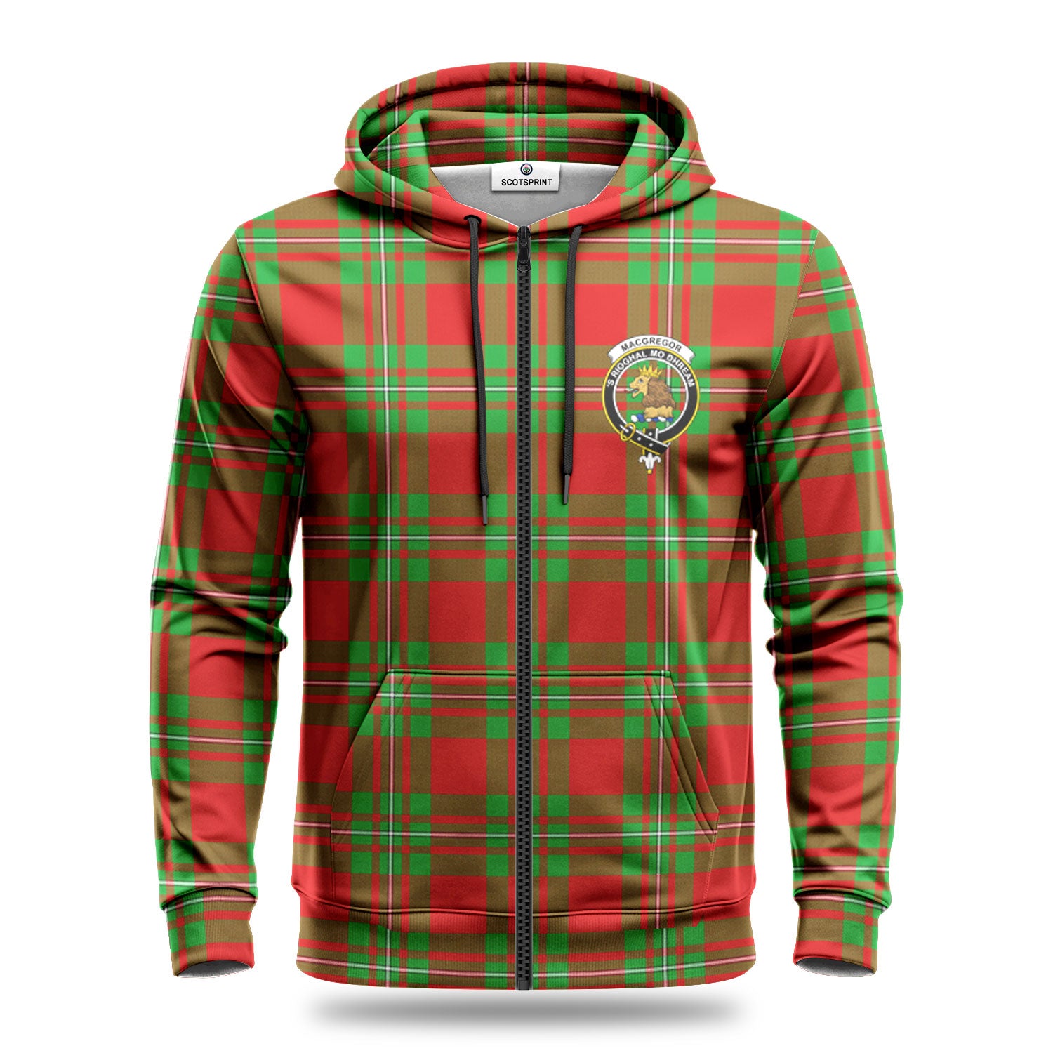 MacGregor Modern Tartan Crest Hoodie