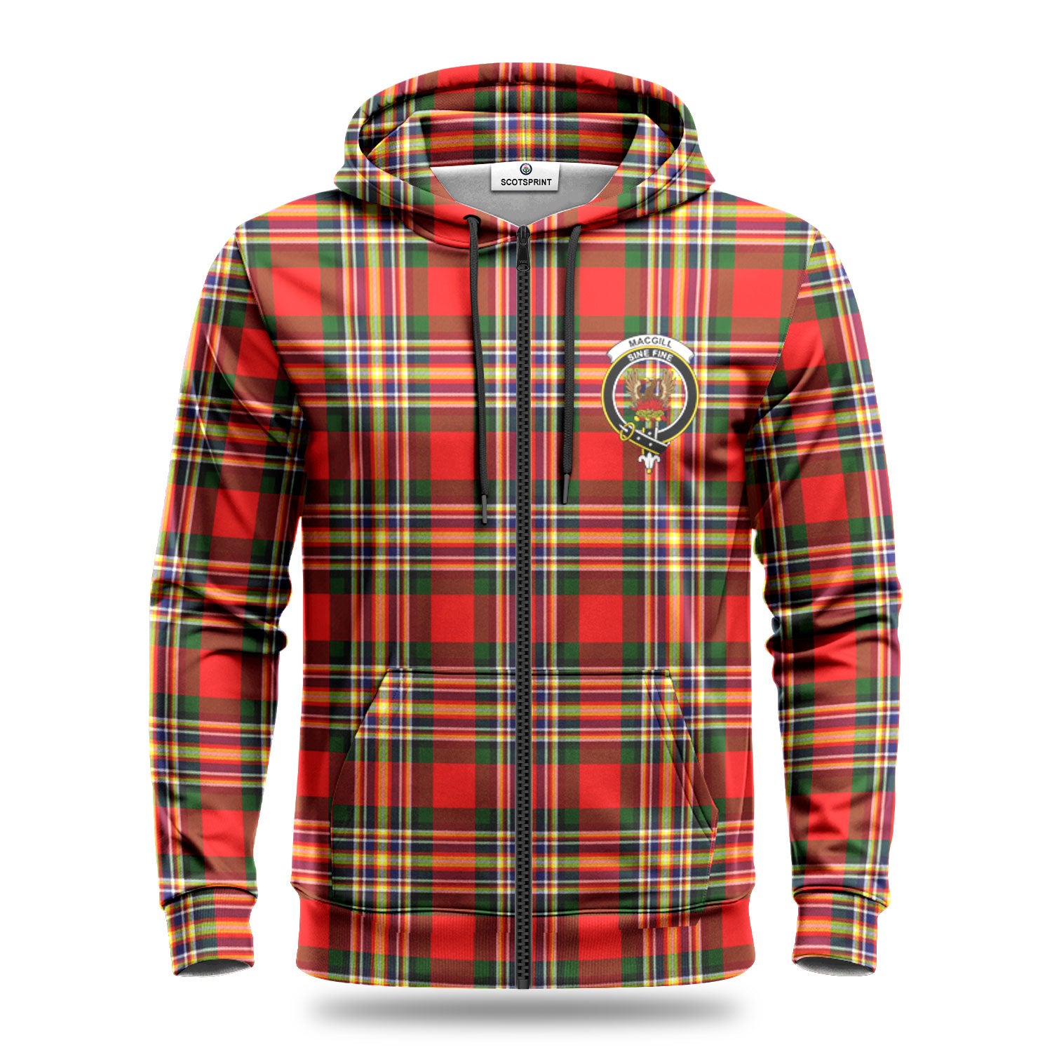 Makgill Tartan Crest Hoodie