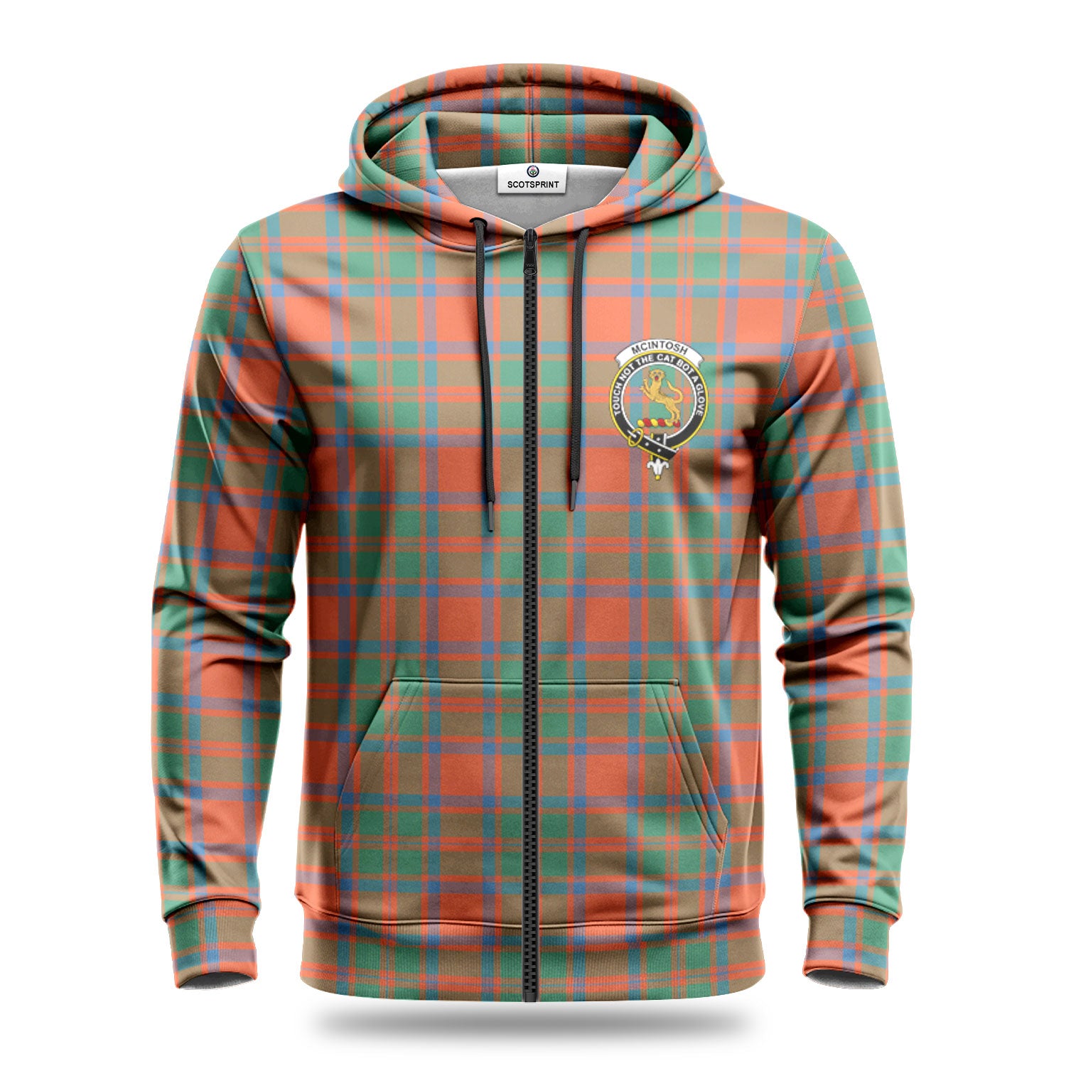 McIntosh Ancient Tartan Crest Hoodie