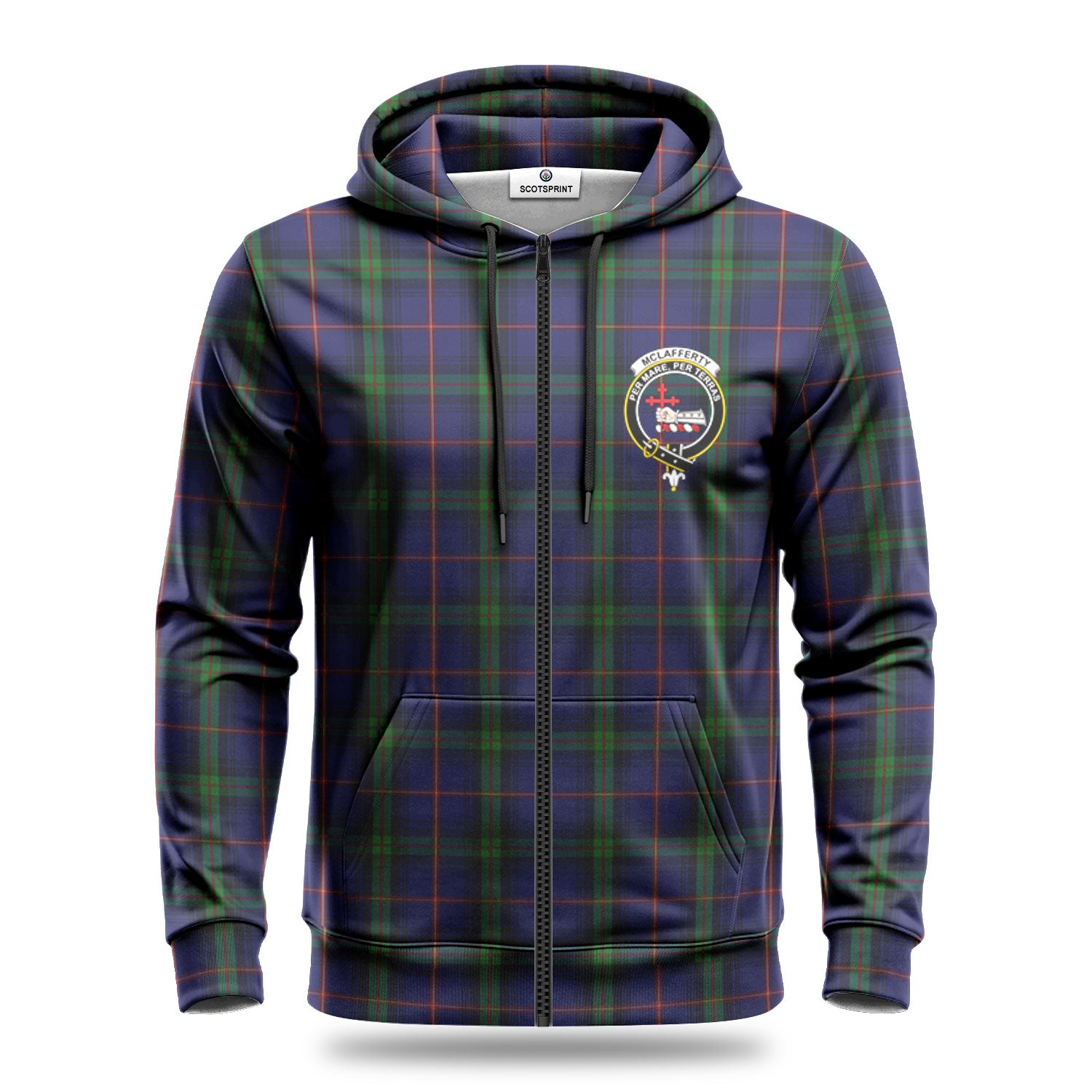 McLafferty Tartan Crest Hoodie