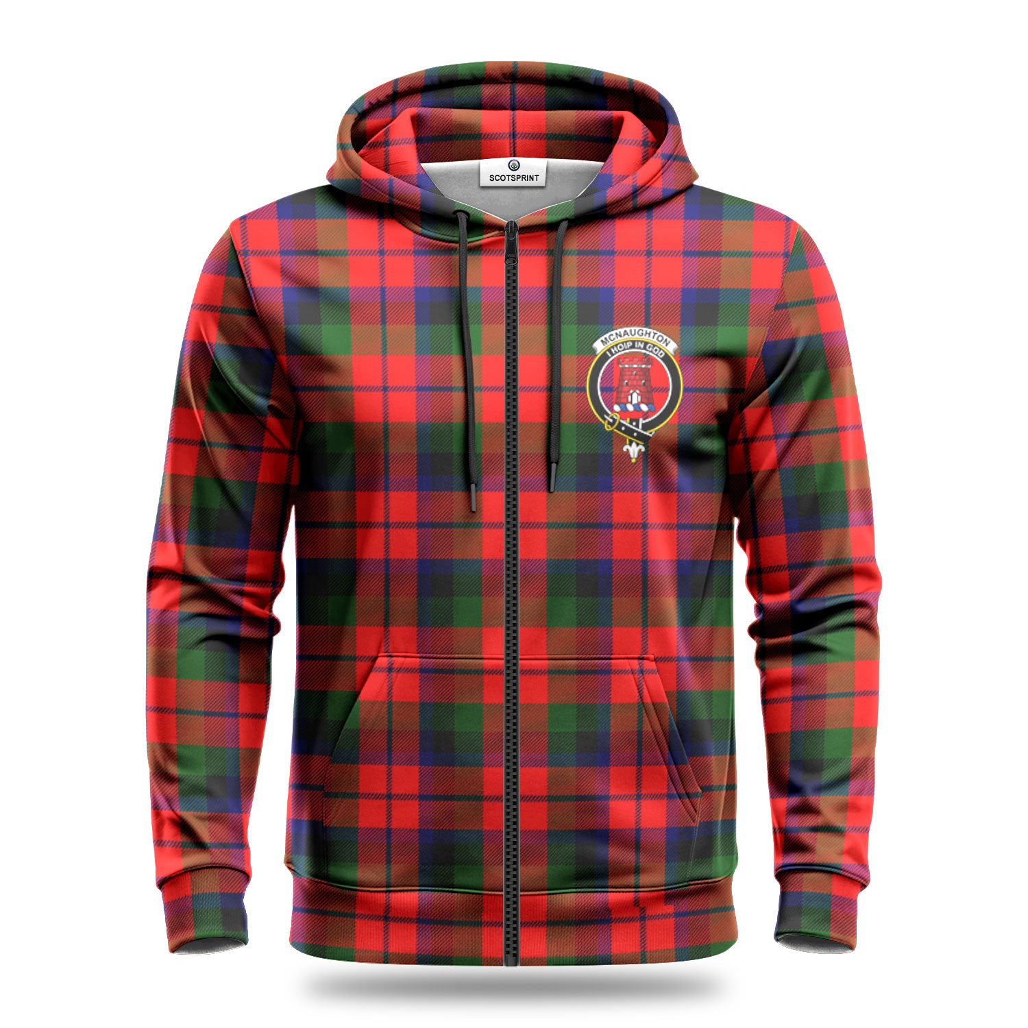 McNaughton Modern Tartan Crest Hoodie