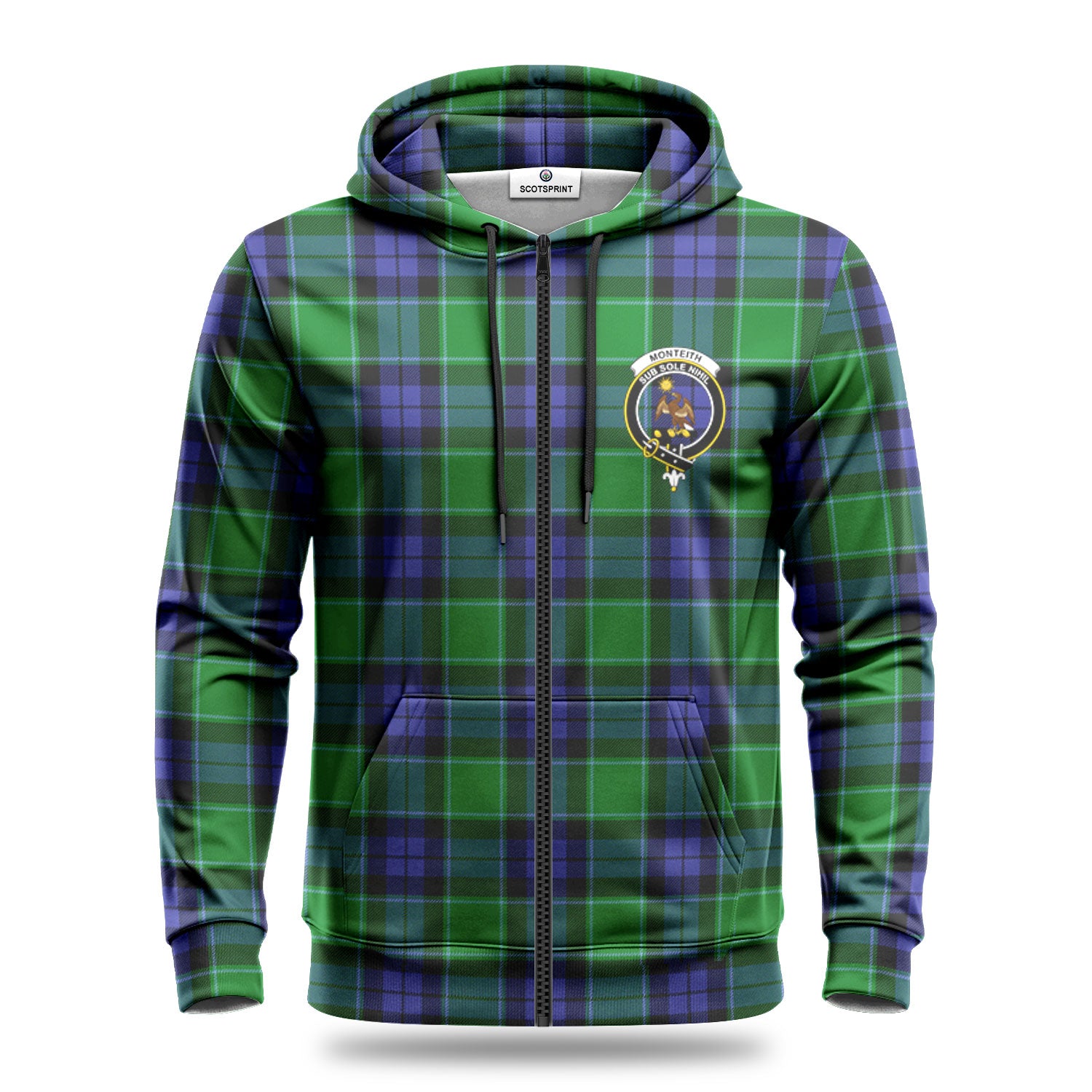 Monteith Tartan Crest Hoodie