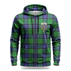 Monteith Tartan Crest Hoodie