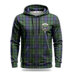 Mowat Modern Tartan Crest Hoodie