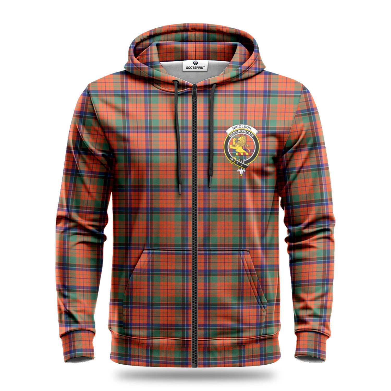 Nicolson Ancient Tartan Crest Hoodie