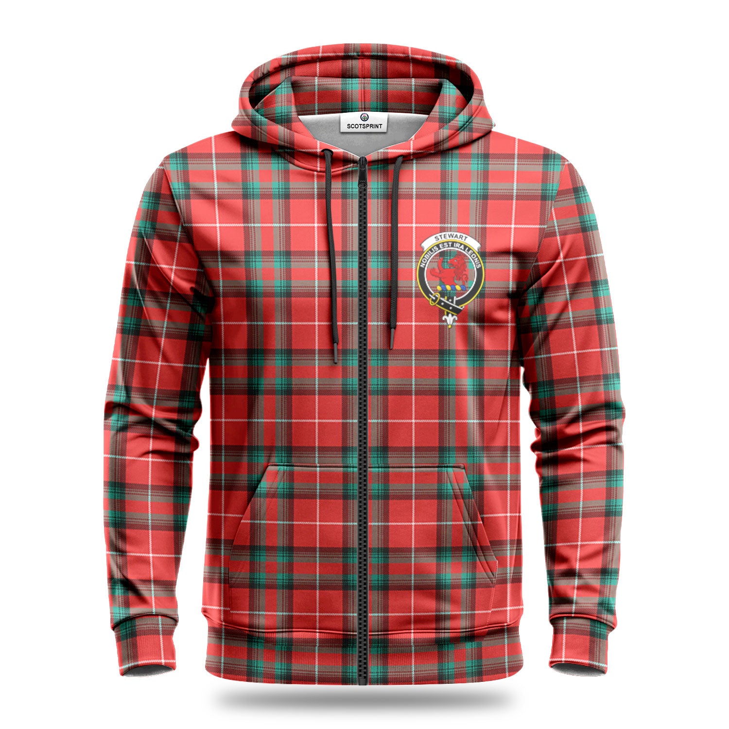 Stewart (Stuart) of Bute Tartan Crest Hoodie