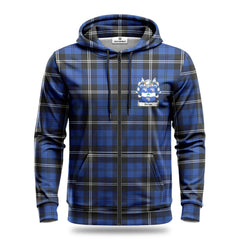 Swan Tartan Coat of Arms Hoodie