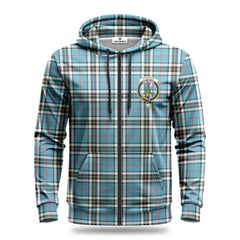 Thomson Blue Tartan Crest Hoodie