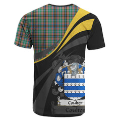 Coulter Tartan T-Shirt - Royal Coat Of Arms Style