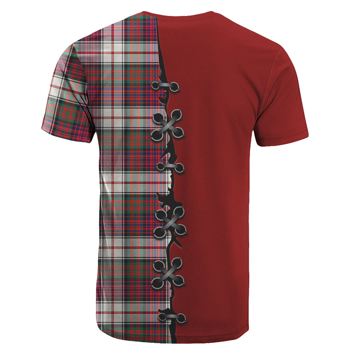 Donaldson Tartan T-shirt - Lion Rampant And Celtic Thistle Style