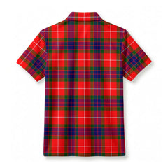 Abernathy Tartan Crest Birdseye Mesh Polo Shirt