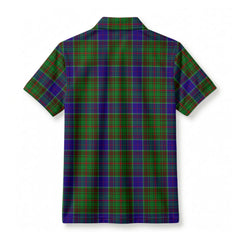 Adam Tartan Crest Birdseye Mesh Polo Shirt