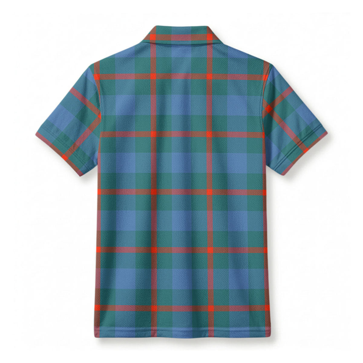 Agnew Ancient Tartan Crest Birdseye Mesh Polo Shirt