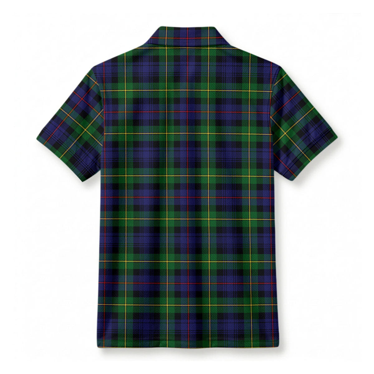 Baillie Tartan Crest Birdseye Mesh Polo Shirt