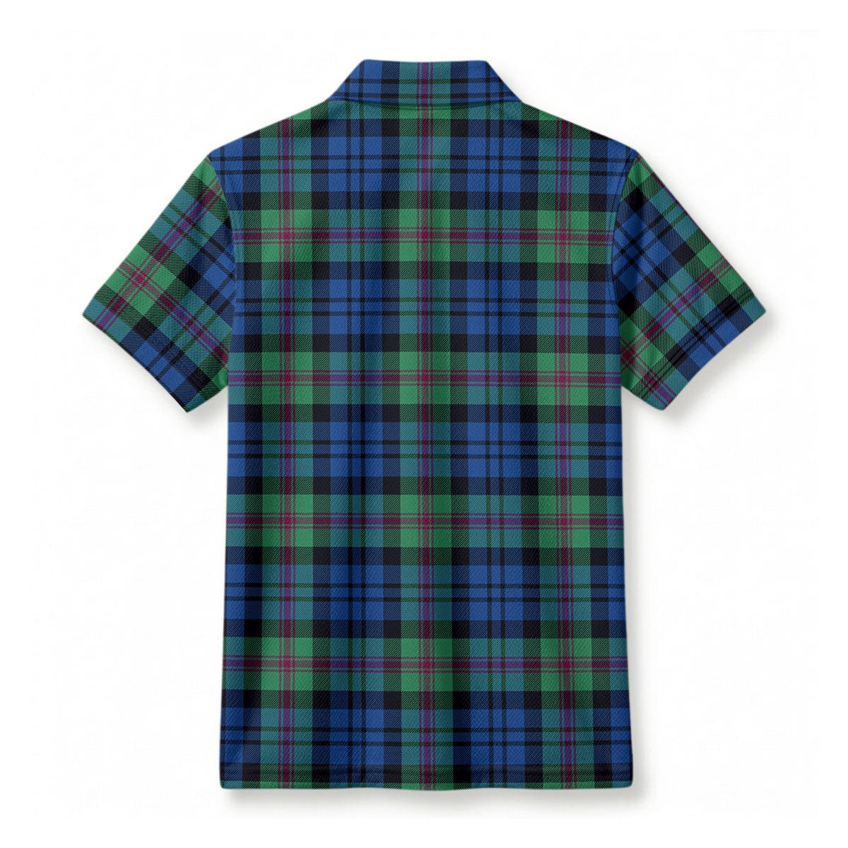 Baird Ancient Tartan Crest Birdseye Mesh Polo Shirt