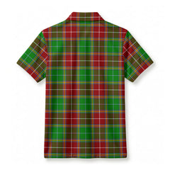 Baxter Modern Tartan Crest Birdseye Mesh Polo Shirt