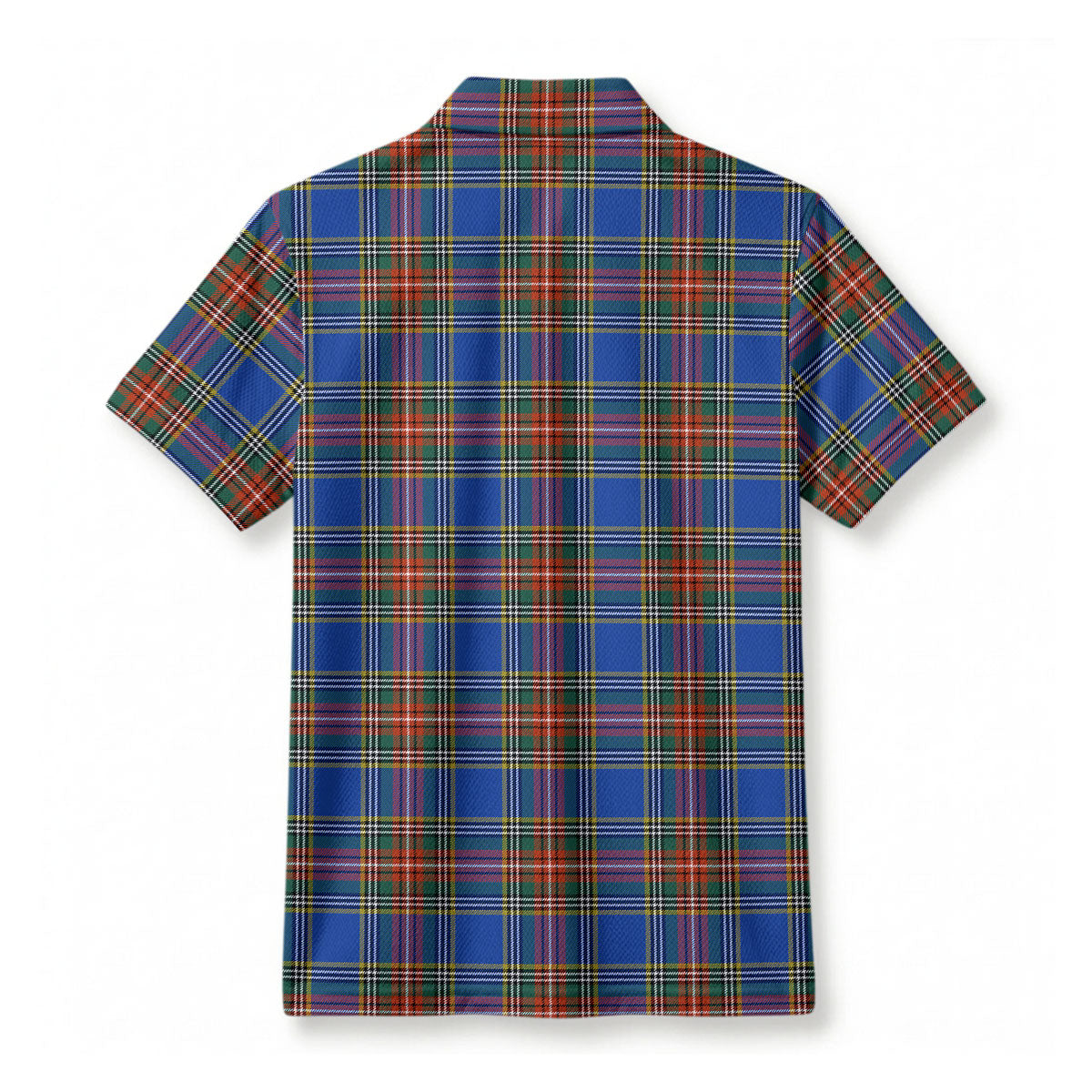 Bethune Ancient Tartan Crest Birdseye Mesh Polo Shirt