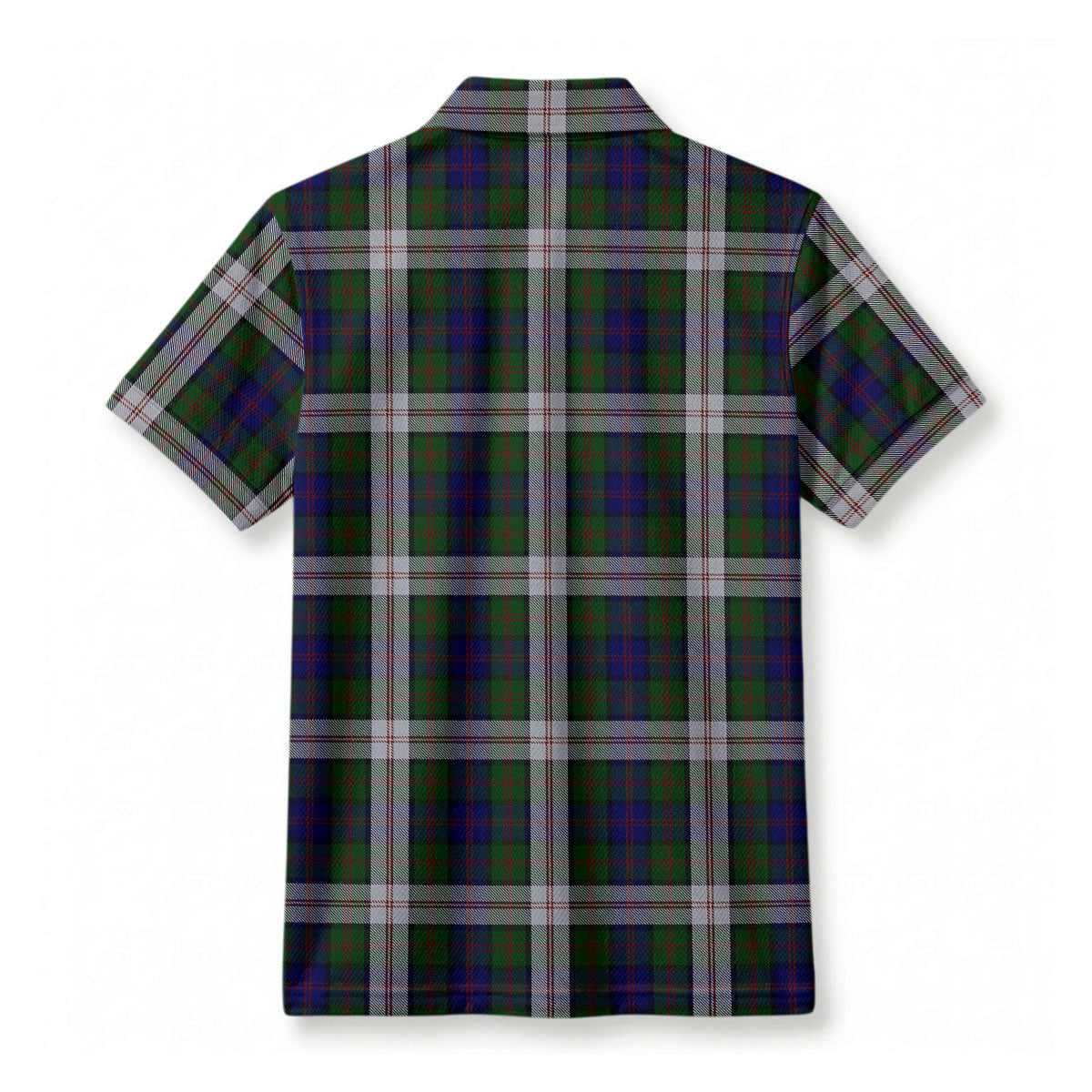 Blair Dress Tartan Crest Birdseye Mesh Polo Shirt
