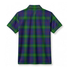 Boyle Tartan Crest Birdseye Mesh Polo Shirt