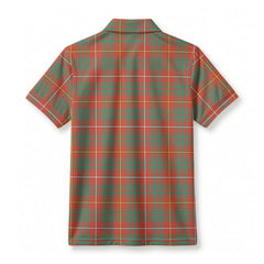 Bruce Ancient Tartan Crest Birdseye Mesh Polo Shirt