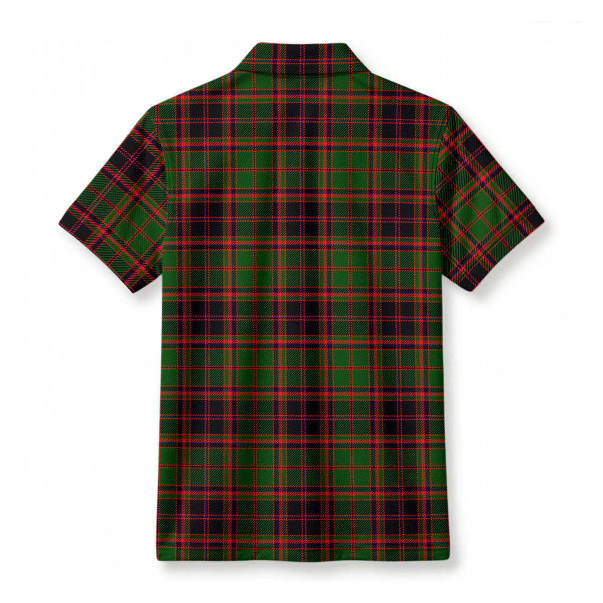 Buchan Modern Tartan Crest Birdseye Mesh Polo Shirt