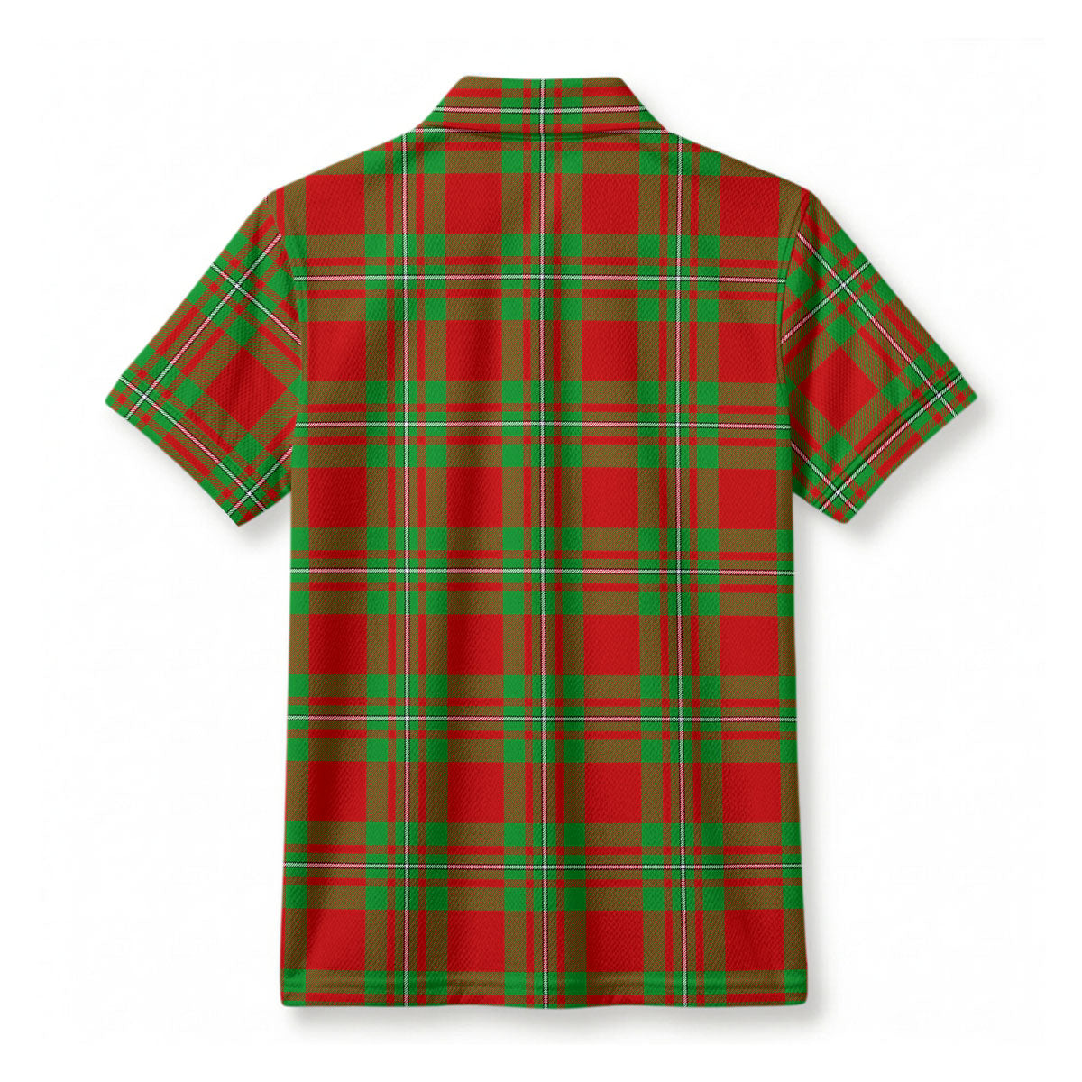 Callander Tartan Crest Birdseye Mesh Polo Shirt