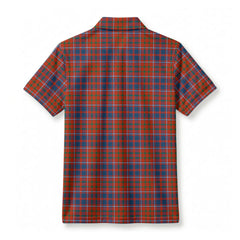 Cameron of Lochiel Ancient Tartan Crest Birdseye Mesh Polo Shirt