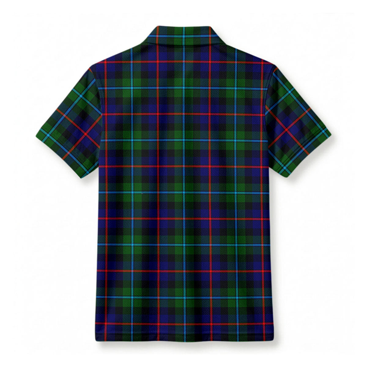Campbell of Cawdor Modern Tartan Crest Birdseye Mesh Polo Shirt