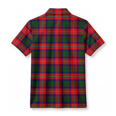 Charteris (Earl of Wemyss) Tartan Crest Birdseye Mesh Polo Shirt