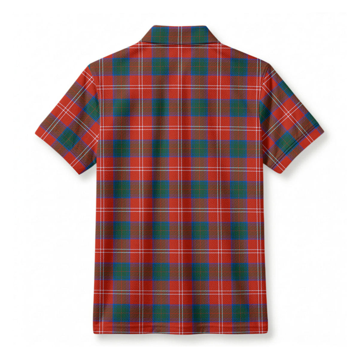 Chisholm Ancient Tartan Crest Birdseye Mesh Polo Shirt