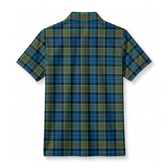 Colquhoun Ancient Tartan Crest Birdseye Mesh Polo Shirt